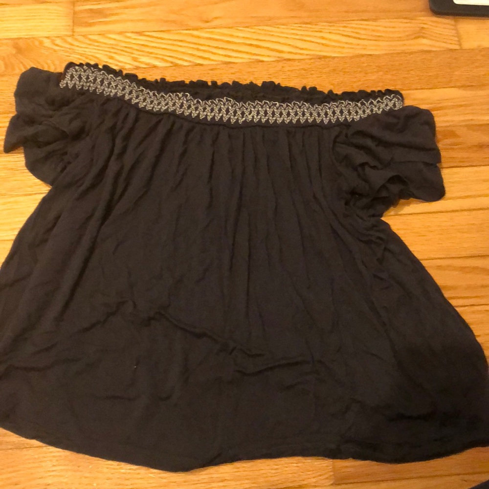 Black Off The Shoulder Top